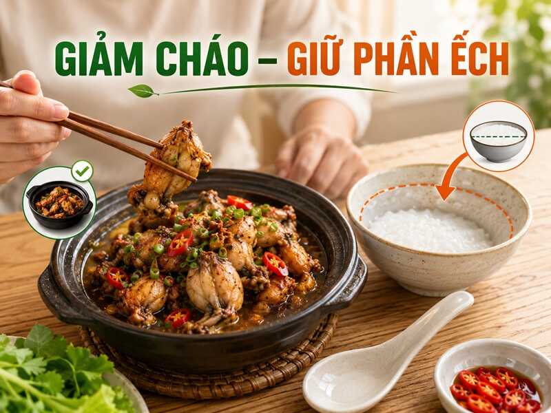 Giảm cháo là giảm calo hiệu quả nhất.