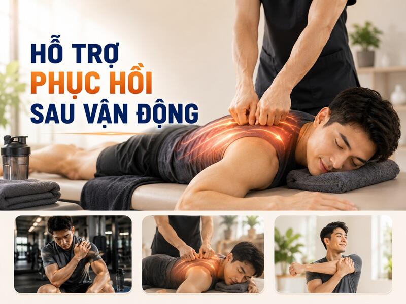 Hỗ trợ phục hồi nhanh sau chấn thương hoặc tập luyện cường độ cao