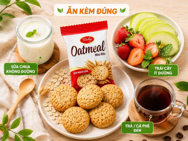 Kết hợp đúng giúp biến món ăn vặt thành bữa phụ cân bằng hơn.