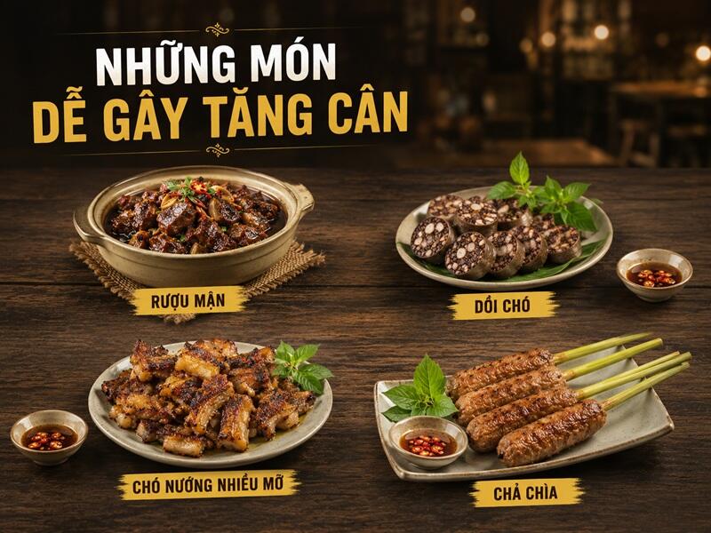 Dồi và rượu mận thường là nhóm nhiều calo nhất.