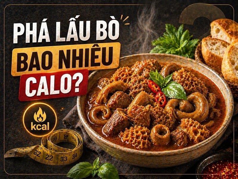 1 chén phá lấu bò bao nhiêu calo? Ăn có mập không?