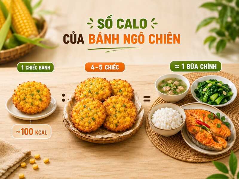 Một chiếc bánh nhỏ có thể chứa khoảng 100 kcal.