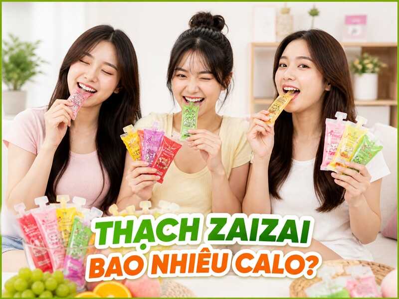 Thạch zai zai bao nhiêu calo? ăn có béo không? 