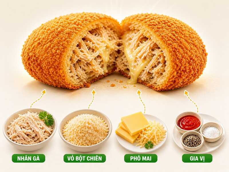 Thành phần dinh dưỡng chính trong bánh gà