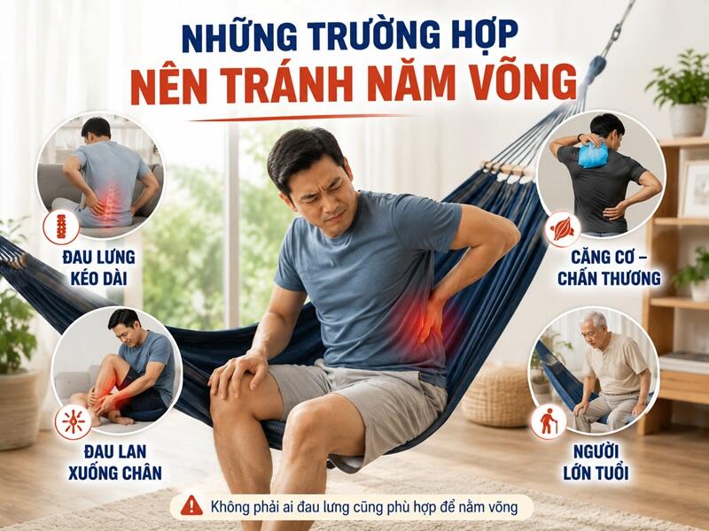 Những trường hợp tuyệt đối nên tránh xa chiếc võng