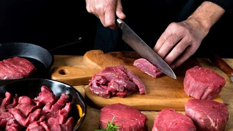 Định lượng protein thay đổi theo cách chế biến thịt bò