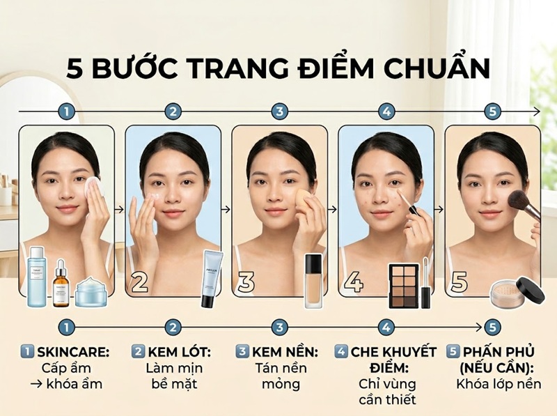 Thứ tự sản phẩm giúp lớp nền không bị mốc