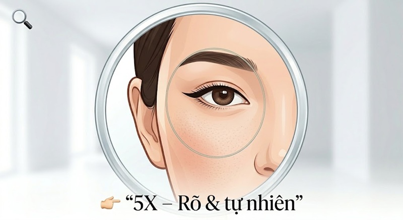 Độ phóng đại 5x