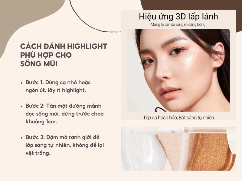 Bắt sáng đầu mũi bằng Highlight