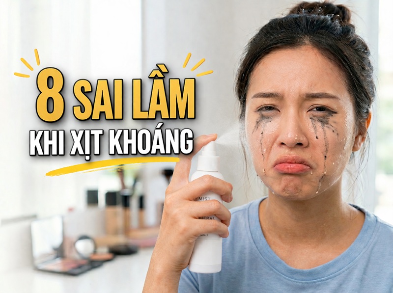8 sai lầm khi dùng xịt khoáng không phải ai cũng biết