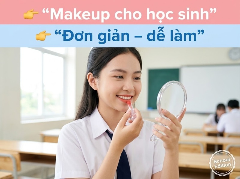 Cách makeup đơn giản cho học sinh: 8 bước đơn giản ai cũng làm được