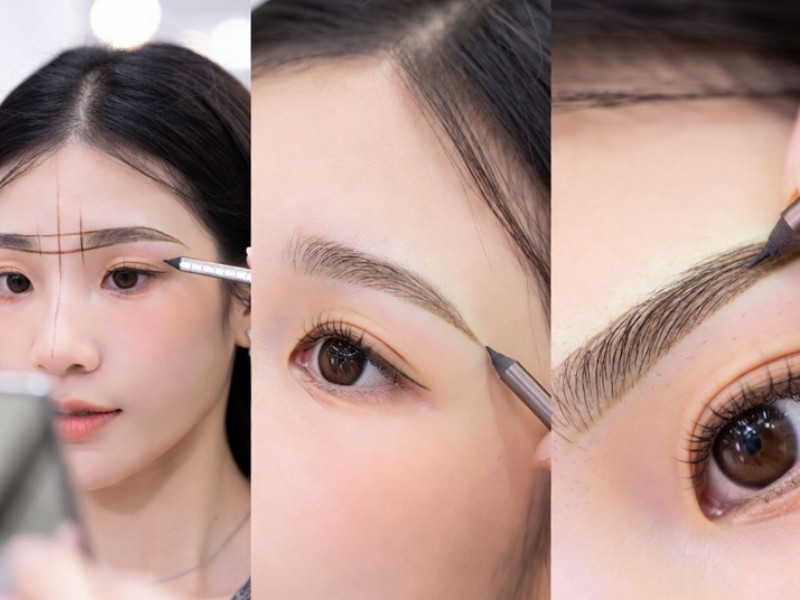 Chân mày đẹp thường không lộ cảm giác “được vẽ”