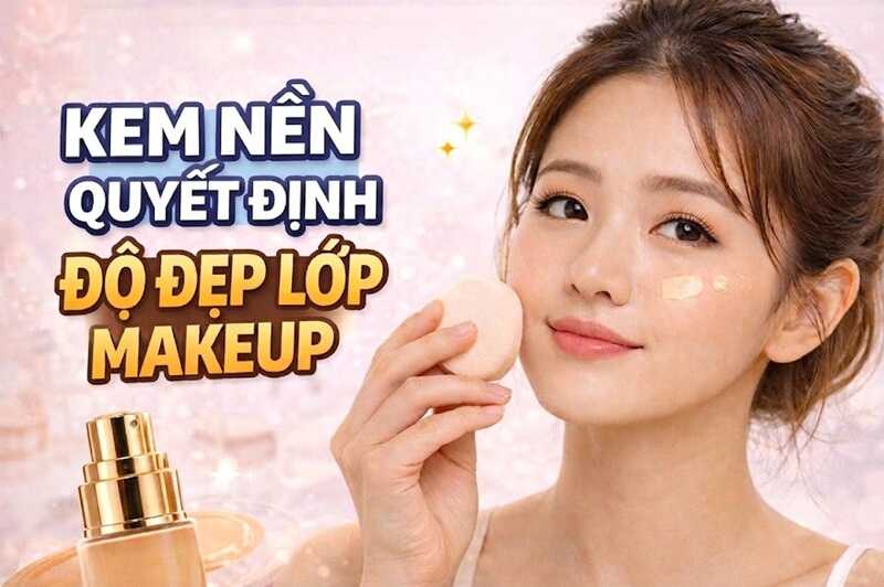 Kem nền chính là sản phẩm tạo ra diện mạo cuối cùng của làn da