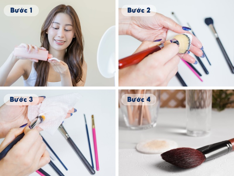 Cách vệ sinh bằng sữa rửa mặt hoặc dầu tẩy trang