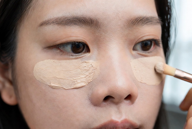  Đánh nền quá dày làm lộ nếp nhăn