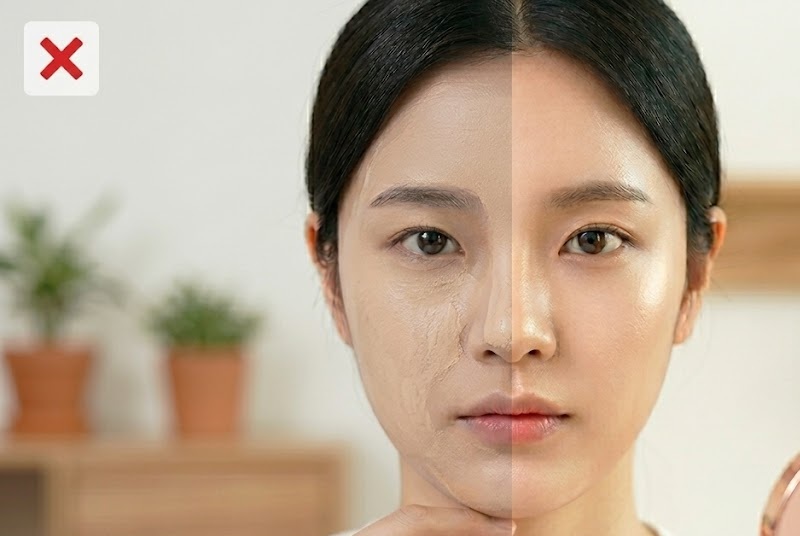 Kỹ thuật đánh nền mỏng để tránh làm mặt to hơn