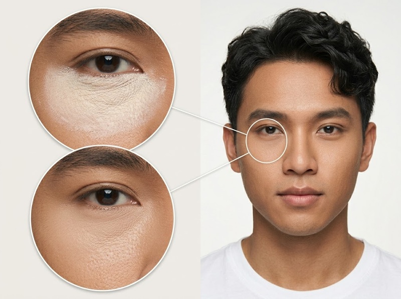 Lạm dụng che khuyết điểm làm lộ lớp makeup