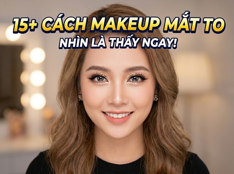 15+ cách trang điểm mắt nhỏ thành to chỉ trong ít phút