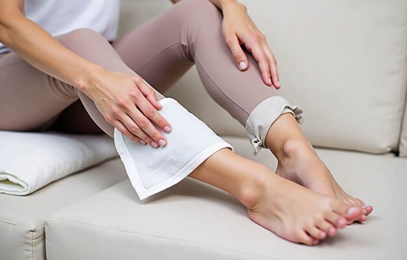  Chườm lạnh hoặc chườm ấm tùy giai đoạn đau