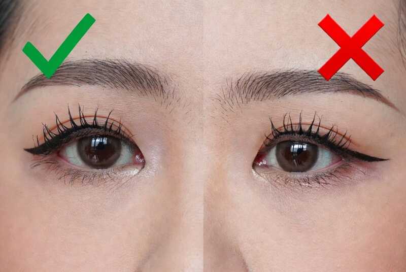 Chuốt mascara không đúng điểm nhấn