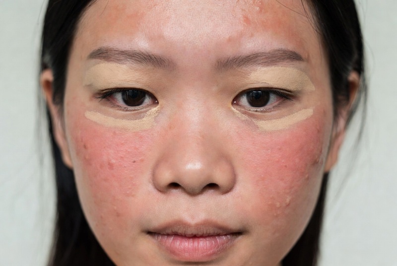 Da nhạy cảm dễ đỏ, châm chích hoặc nổi mụn nếu chọn sai sản phẩm