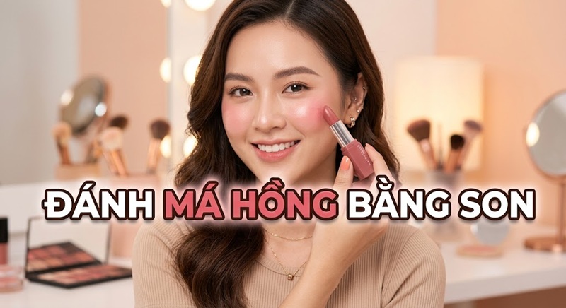 Đánh má hồng bằng son: Đừng làm nếu chưa biết 3 quy tắc 