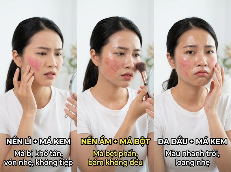 Khi kết hợp không phù hợp, bạn có thể gặp các tình huống