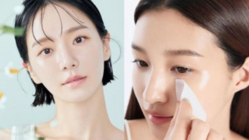 Dùng giấy thấm dầu nhẹ vùng mí