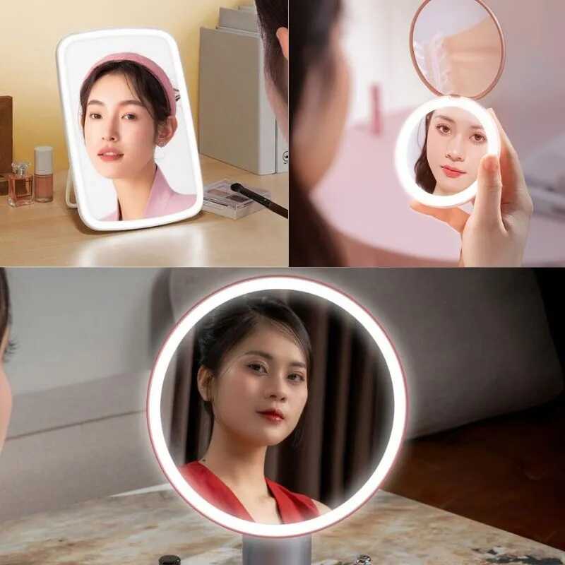 Gương trang điểm LED Hàn Quốc là dòng gương tích hợp hệ thống đèn LED hỗ trợ soi rõ khuôn mặt khi makeup