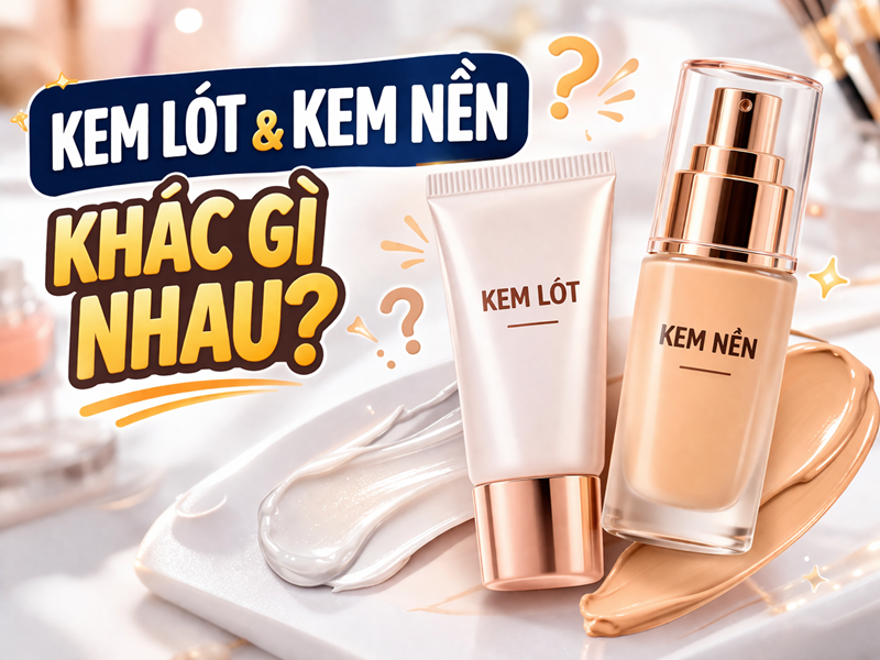 Kem lót và kem nền khác nhau thế nào? 