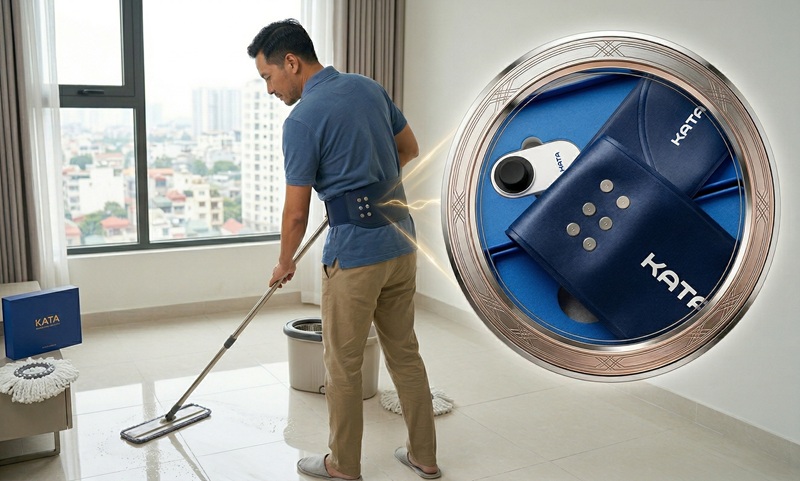 Sử dụng máy massage lưng chuyên dụng hỗ trợ phục hồi tại nhà