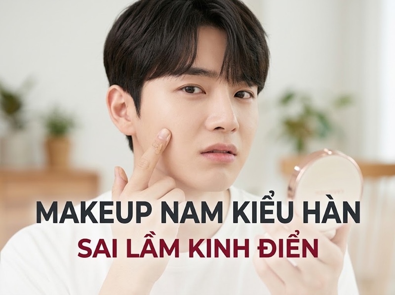 7 sai lầm kinh điển trong cách trang điểm cho nam giới Hàn Quốc