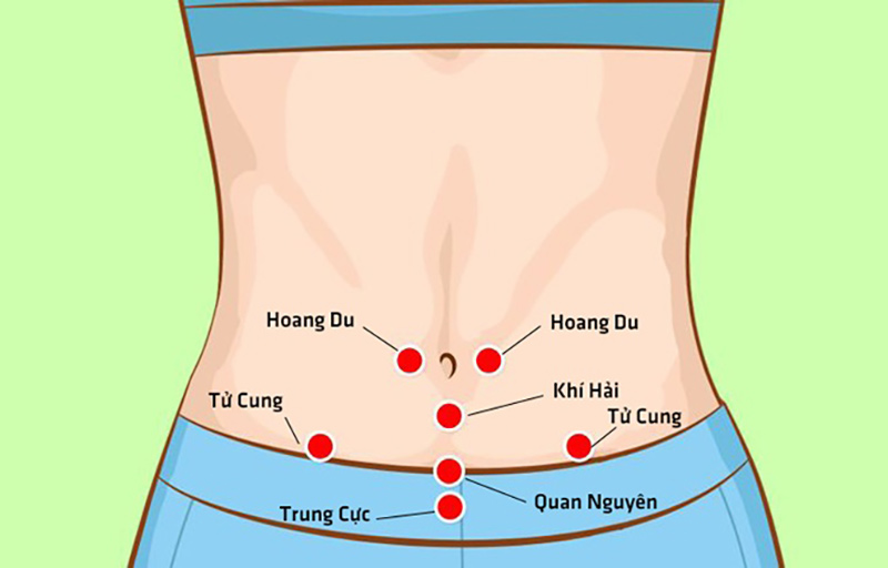 Cách massage giảm mỡ bụng, bấm huyệt ở vùng bụng