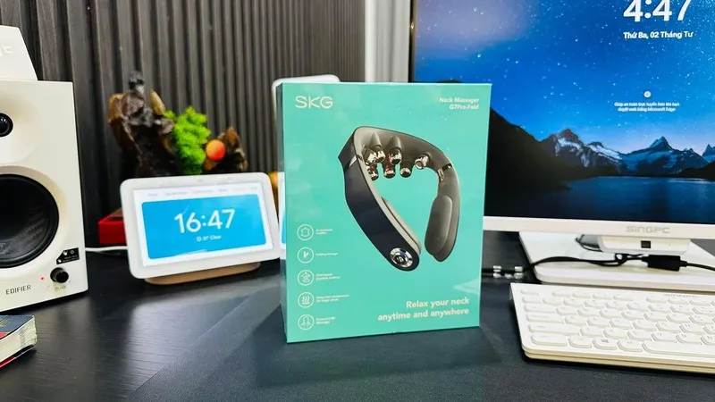 Cách phân biệt máy massage SKG thật giả dựa vào hình thức đóng gói 