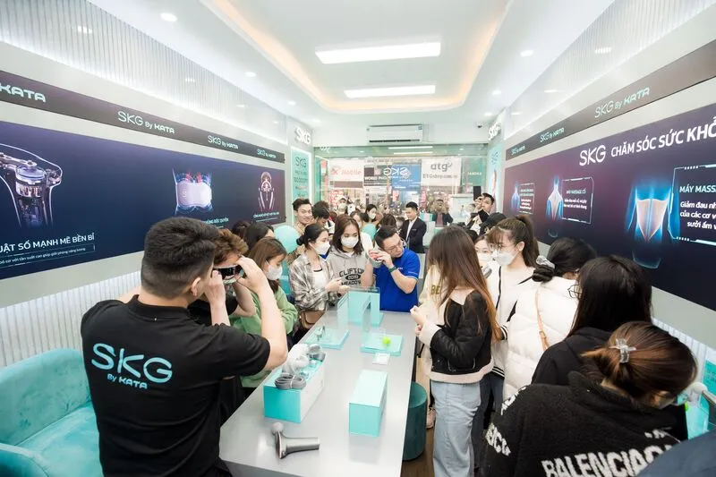 Dịch vụ trải nghiệm máy massage SKG miễn phí cực uy tín của KATA Tech 