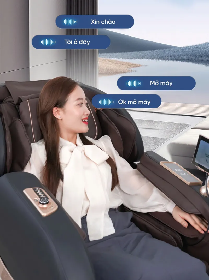 Điều khiển ghế mát xa bằng giọng nói