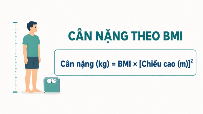 Cách tính cân nặng theo BMI