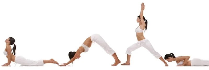 Chuỗi động tác yoga liên tiếp đã tạo nên hình thức flow yoga