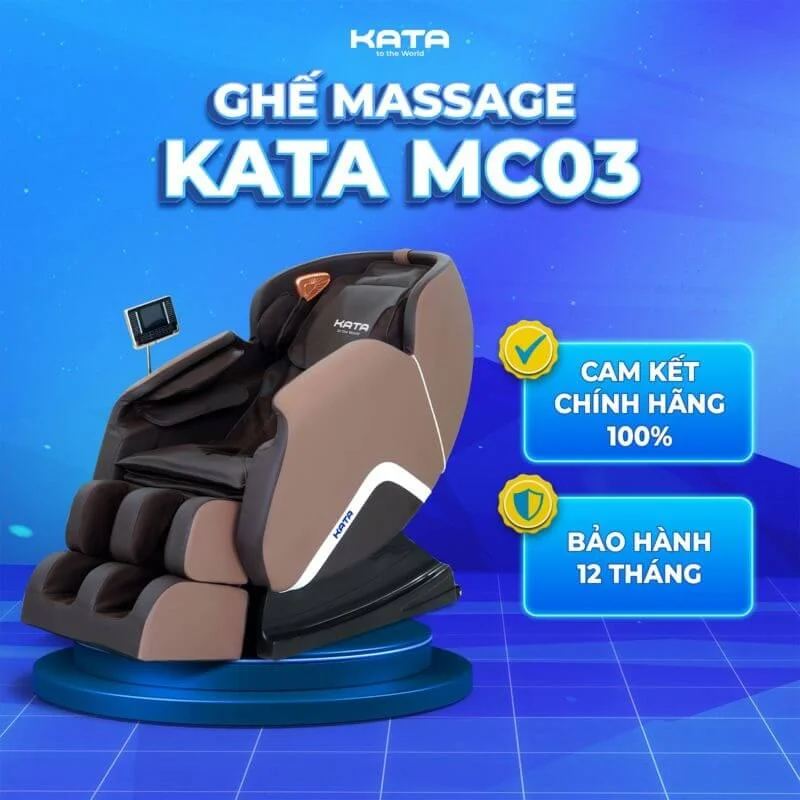 Ghế massage giá tốt đầy đủ chức năng KATA MC03