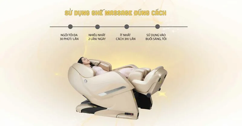Sử dụng ghế massage hợp lý để không lãng phí điện 