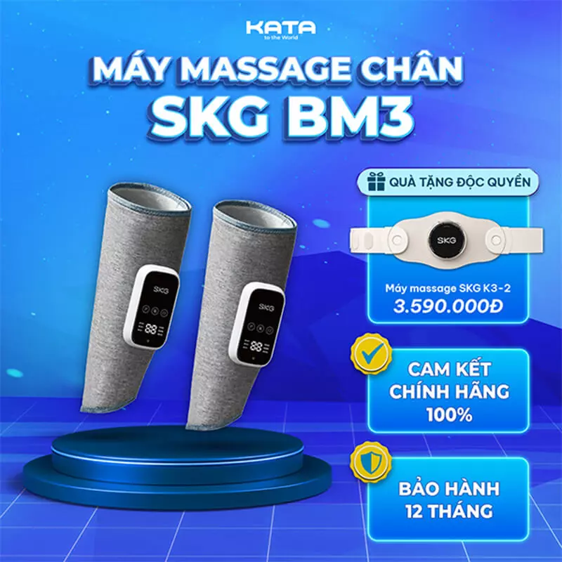 Máy massage chân SKG BM3-E là một trong những dòng sản phẩm bán chạy nhất của hệ thống KATA Tech