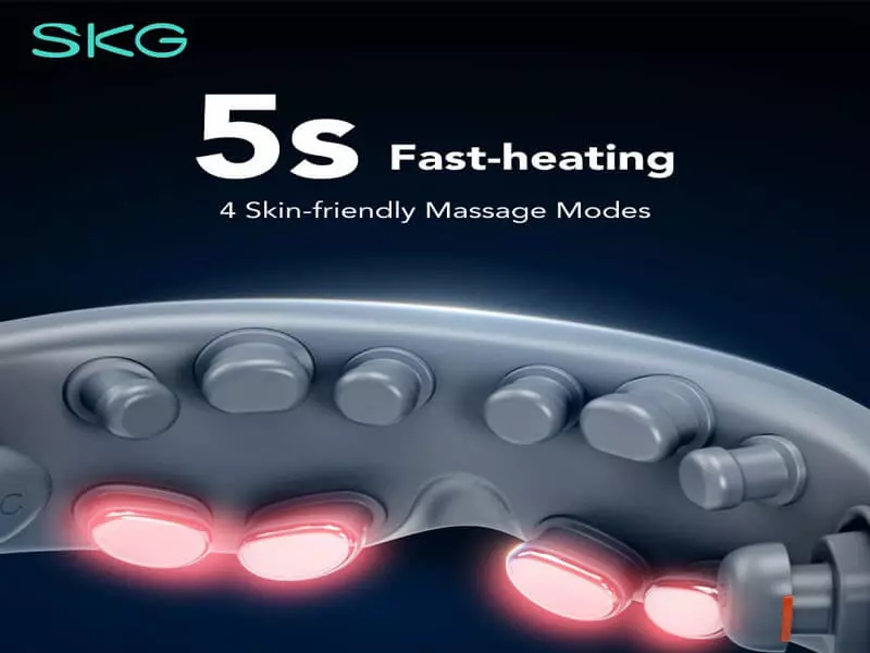 Máy massage mắt SKG E7 với 4 đầu massage Nano 