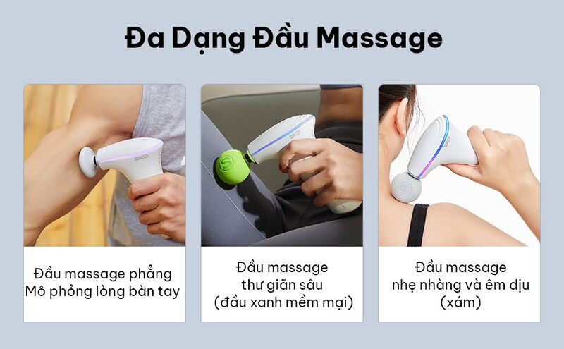 Hướng dẫn sử dụng súng massage theo từng bộ phận cơ thể