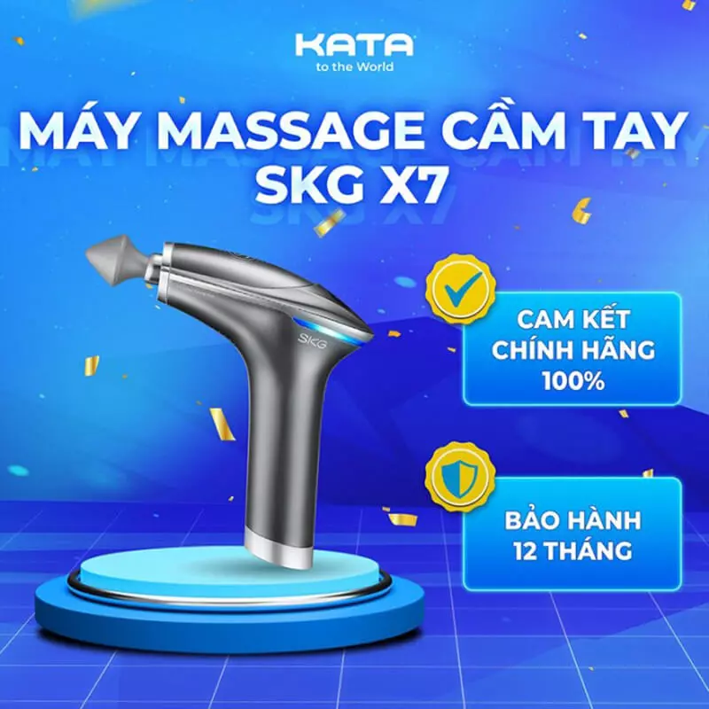 Súng massage SKG X7 được phân phối chính hãng tại KATA Technology