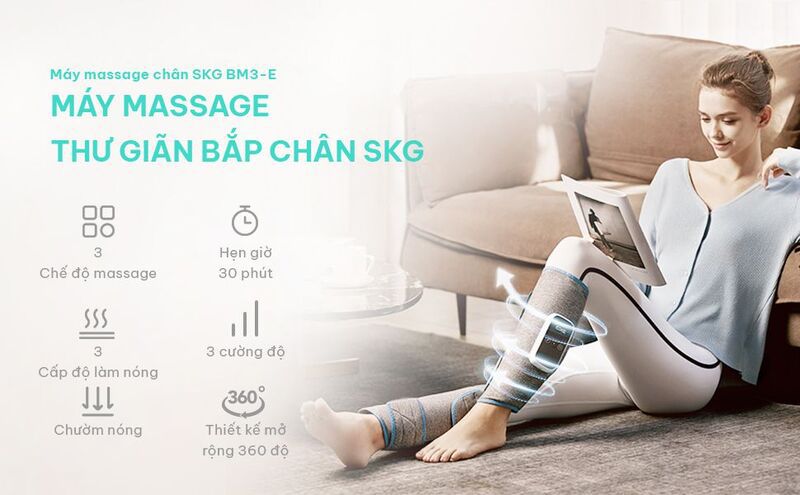 Máy massage chân cho người cao tuổi SKG BM3-E