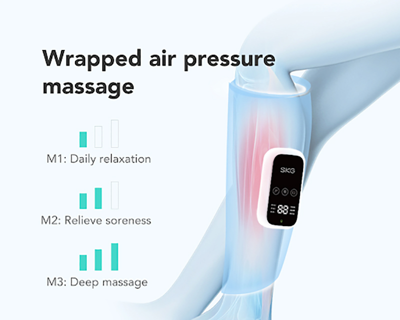 Máy mát xa bắp chân an toàn SKG BM3-E được đánh giá cao với cơ chế hoạt động nén khí cùng 3 chế độ, 3 kỹ thuật massage đỉnh cao hứa hẹn sẽ mang tới cho bạn những trải nghiệm hoàn hảo nhất