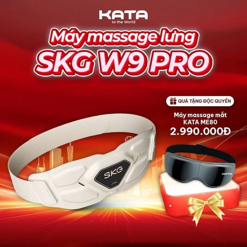 Máy massage lưng hiện đại SKG W9 Pro
