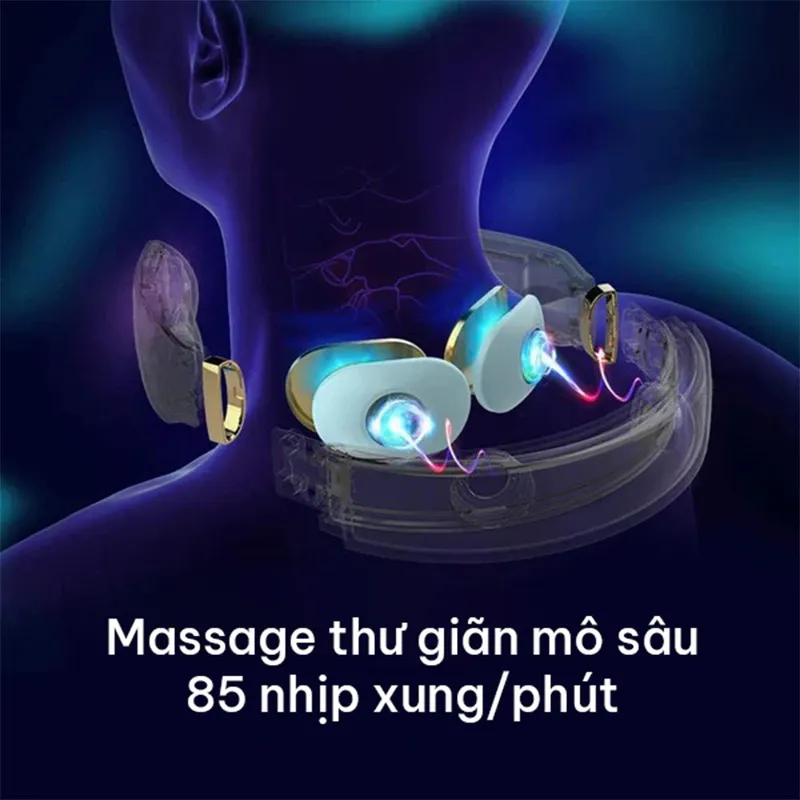 Công nghệ xung điện giúp SKG K6E massage thư giãn mô sâu giảm đau mà không cần thuốc