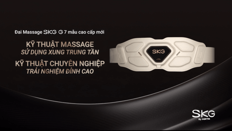Chiêm ngưỡng “siêu phẩm” máy massage lưng SKG Galaxy G7 PRO thế hệ mới nhất 