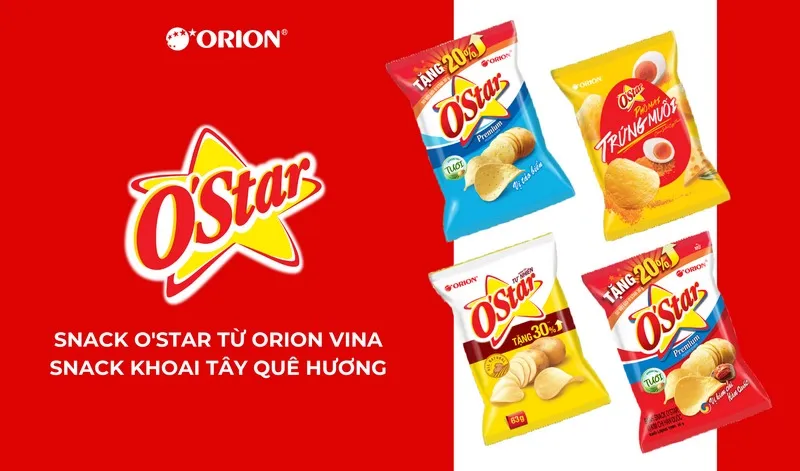 Snack O'star có bao nhiêu calo?